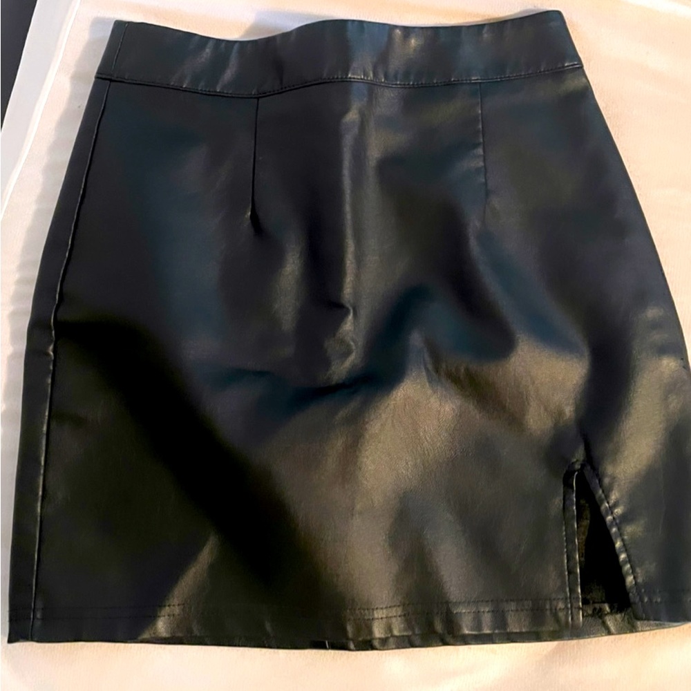 COPY - Faux Leather Skirt